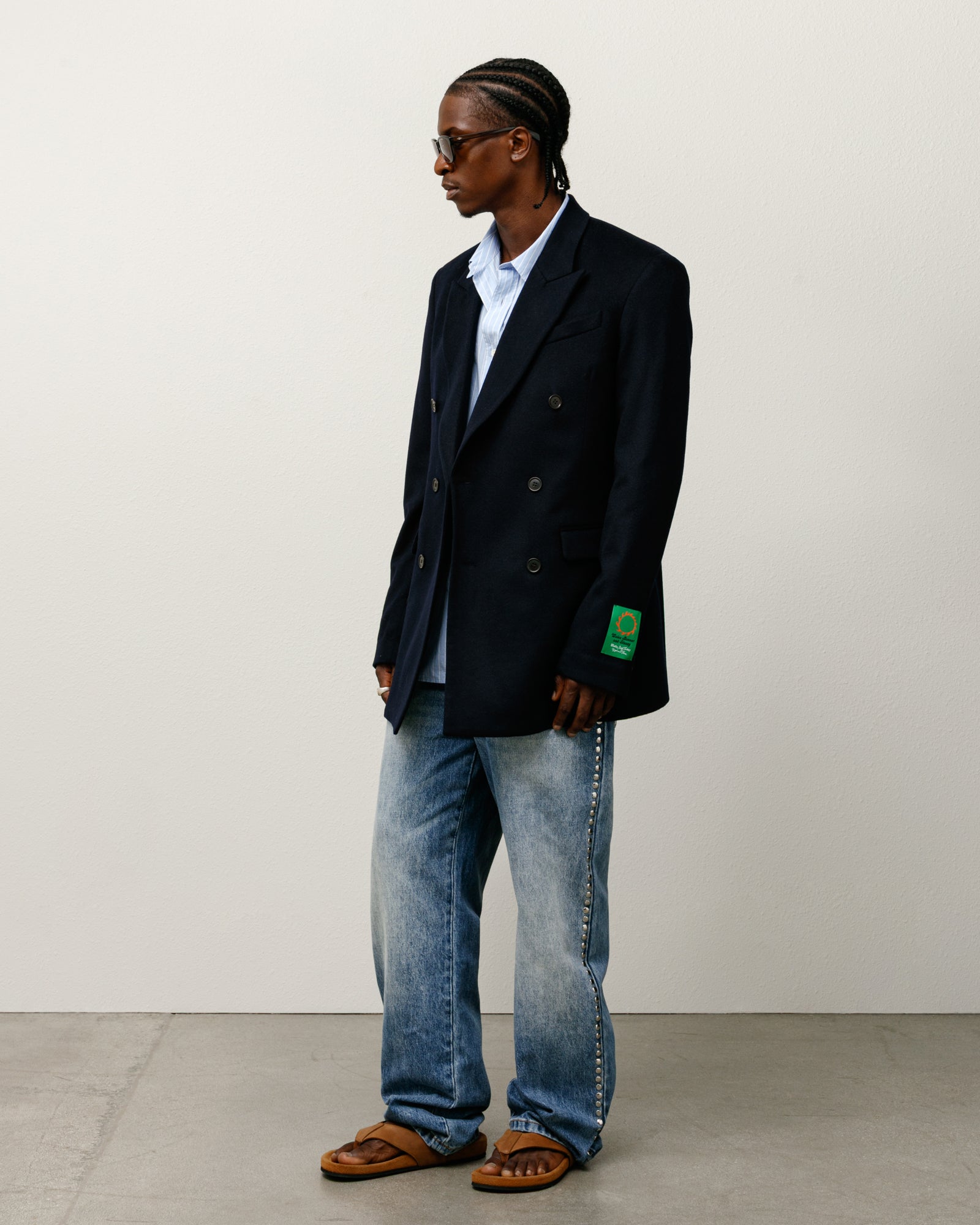Wb Db Blazer Mens Long Sleeve In Navy