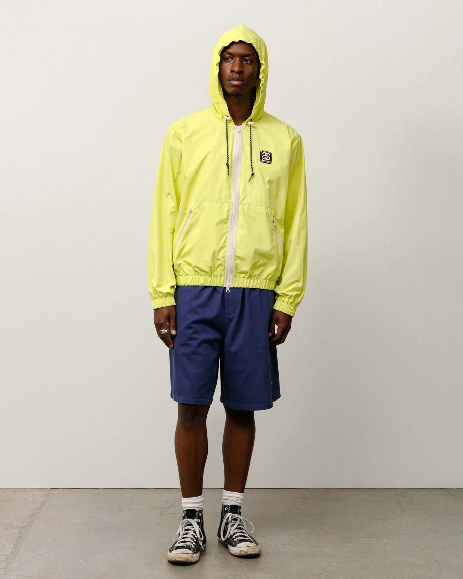 Wb Windbreaker Mens Long Sleeve In Lime