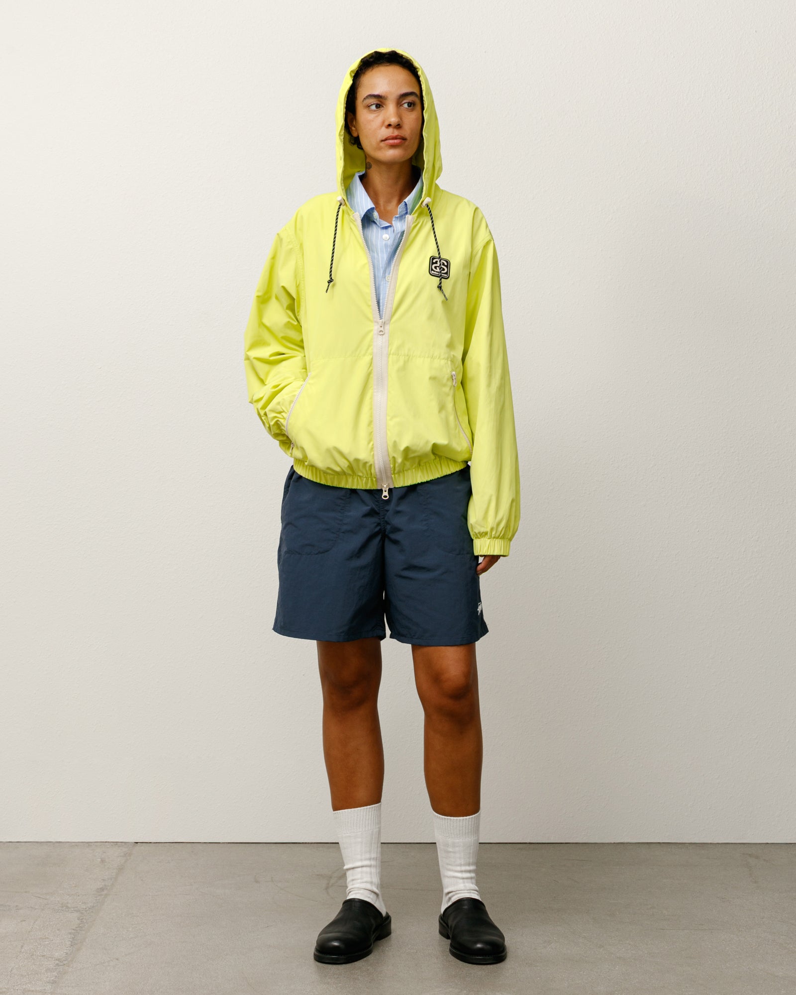 Wb Windbreaker Mens Long Sleeve In Lime