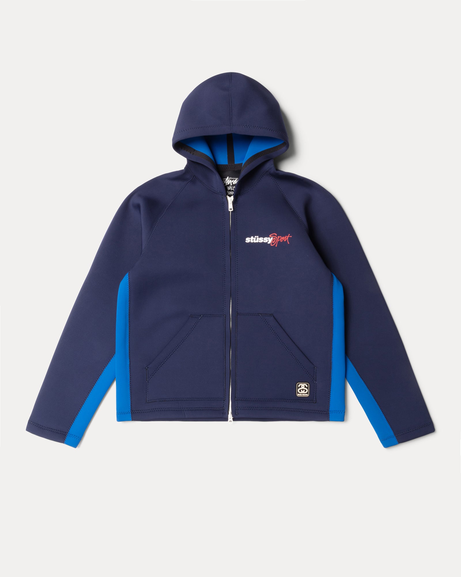 Wb Neoprene Hoodie Mens Long Sleeve In Navy