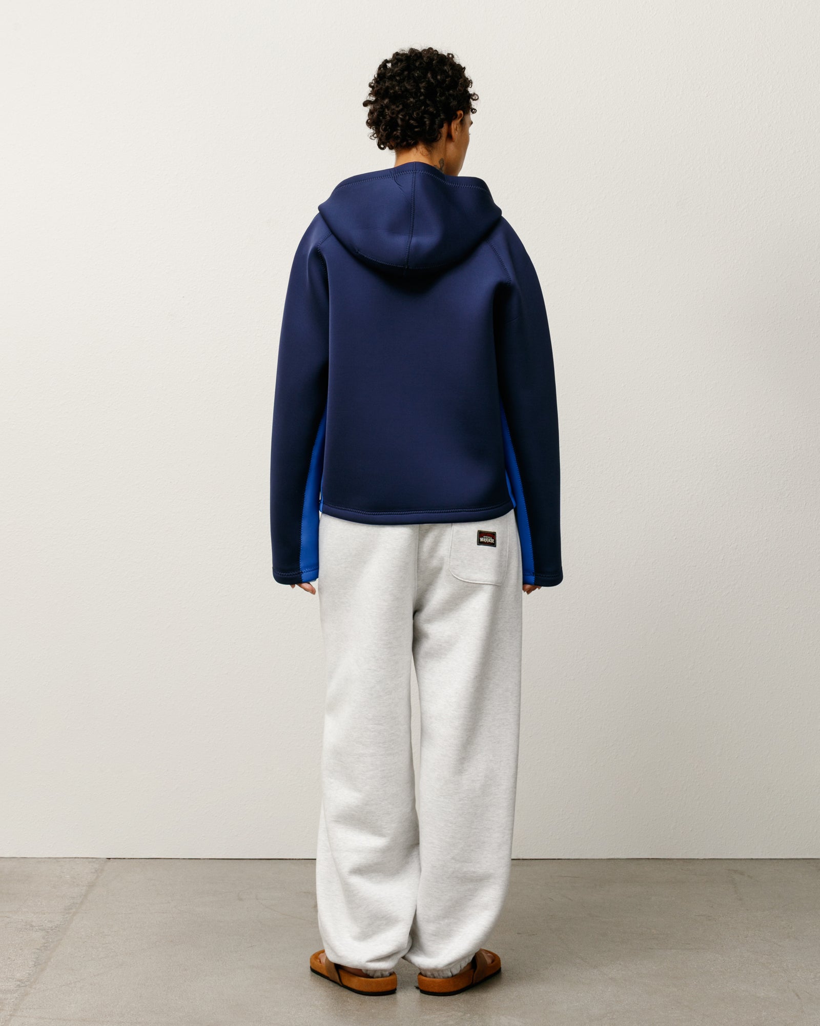 Wb Neoprene Hoodie Mens Long Sleeve In Navy