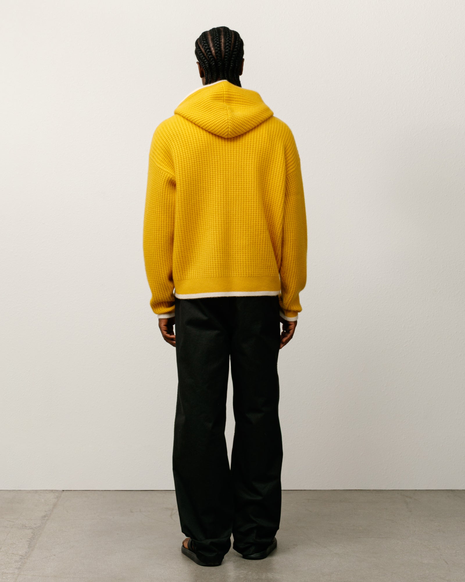 Wb Cashmere Hood Mens Long Sleeve In Yellow