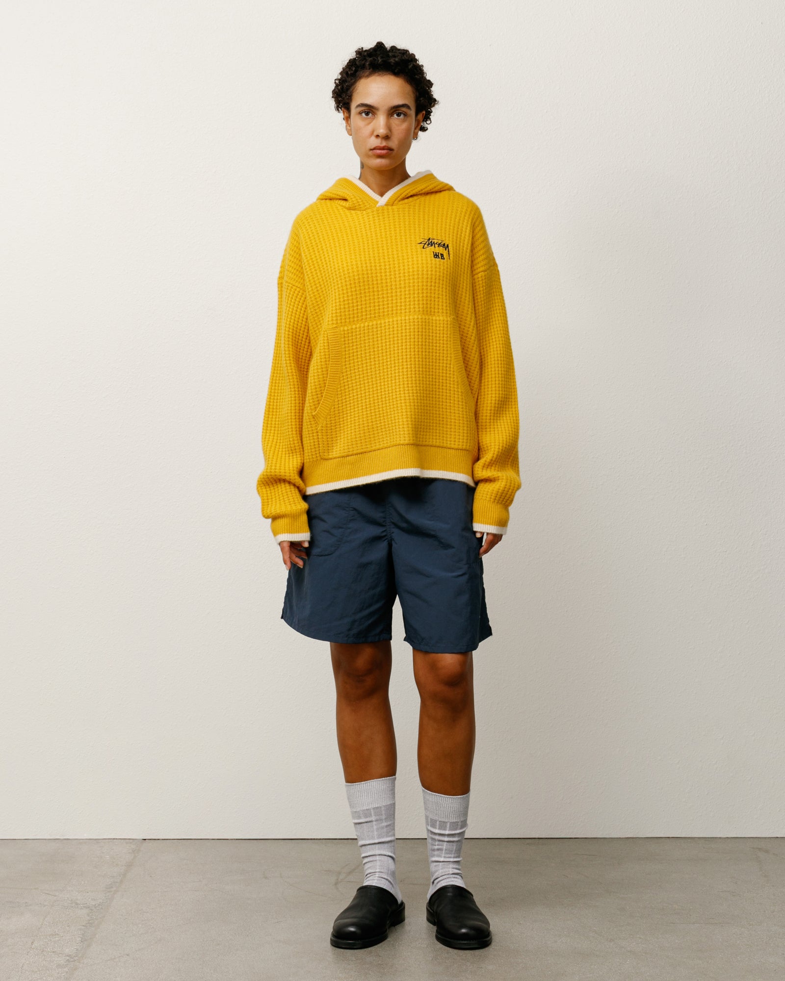 Wb Cashmere Hood Mens Long Sleeve In Yellow