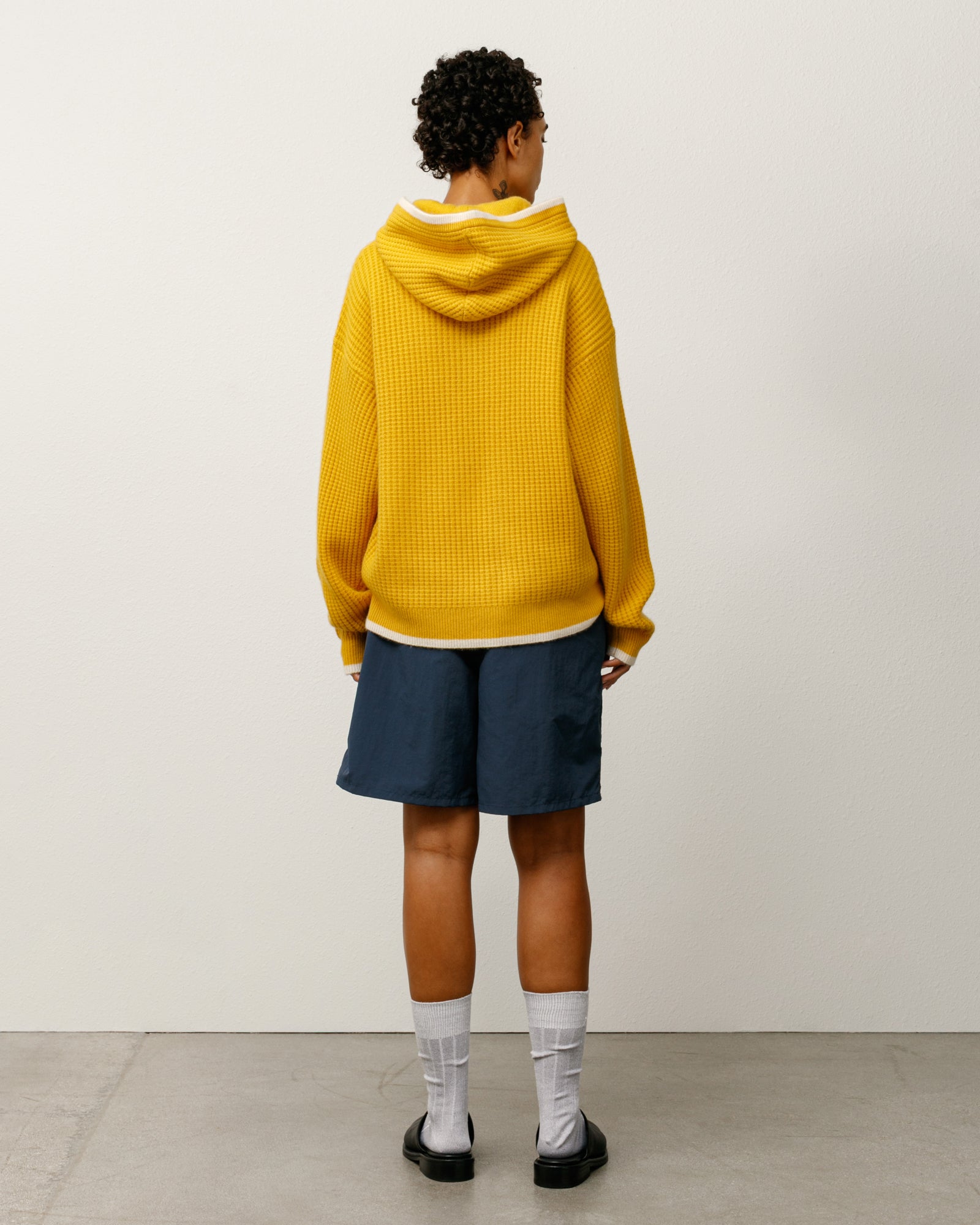 Wb Cashmere Hood Mens Long Sleeve In Yellow