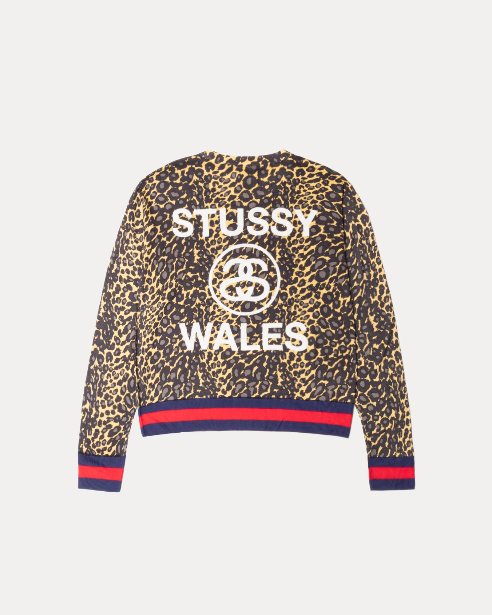 Wb Leopard Sweater Mens Long Sleeve In Golden