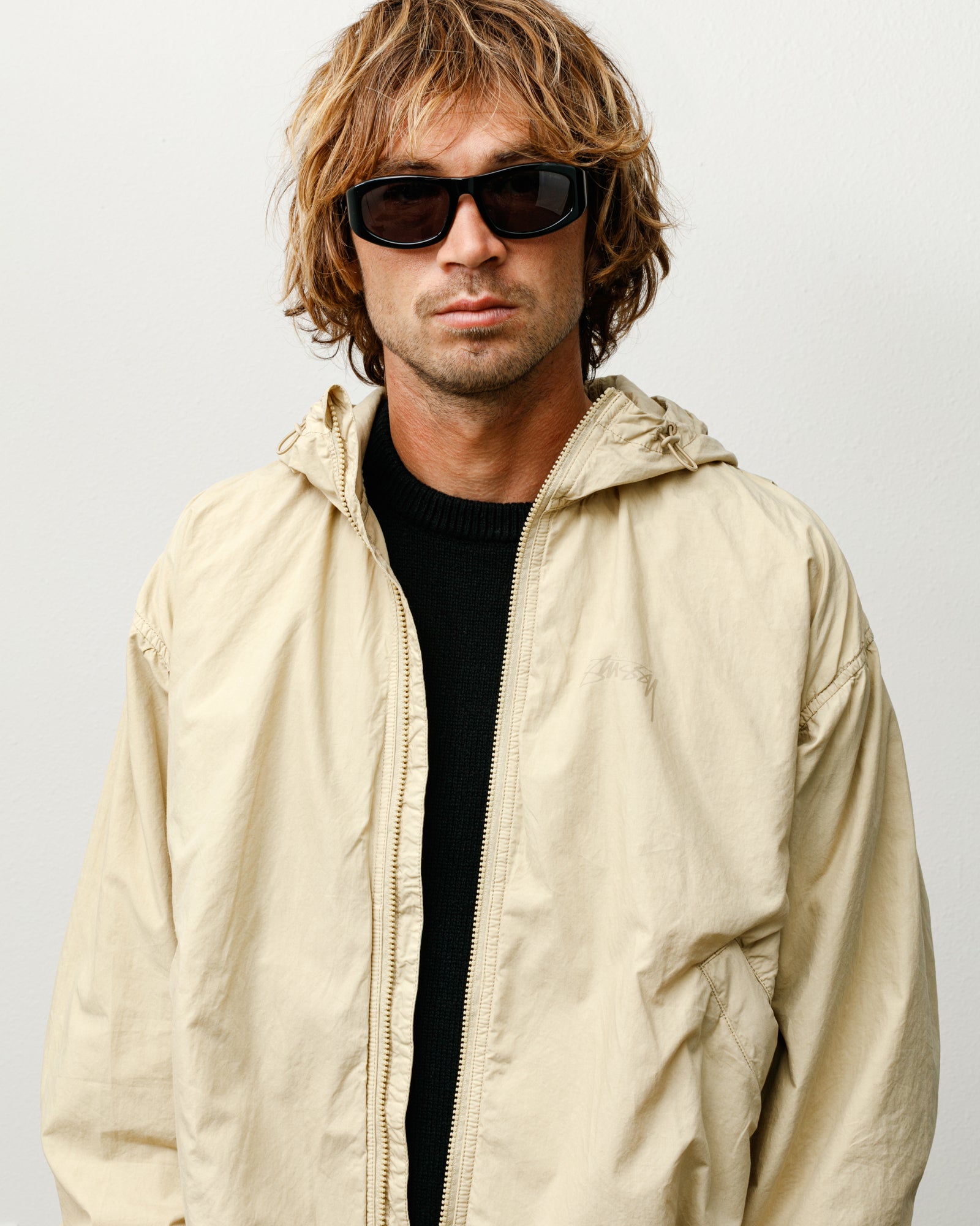 Landon Sunglasses – Black/Black Lens | Eyegear | Stüssy Canada