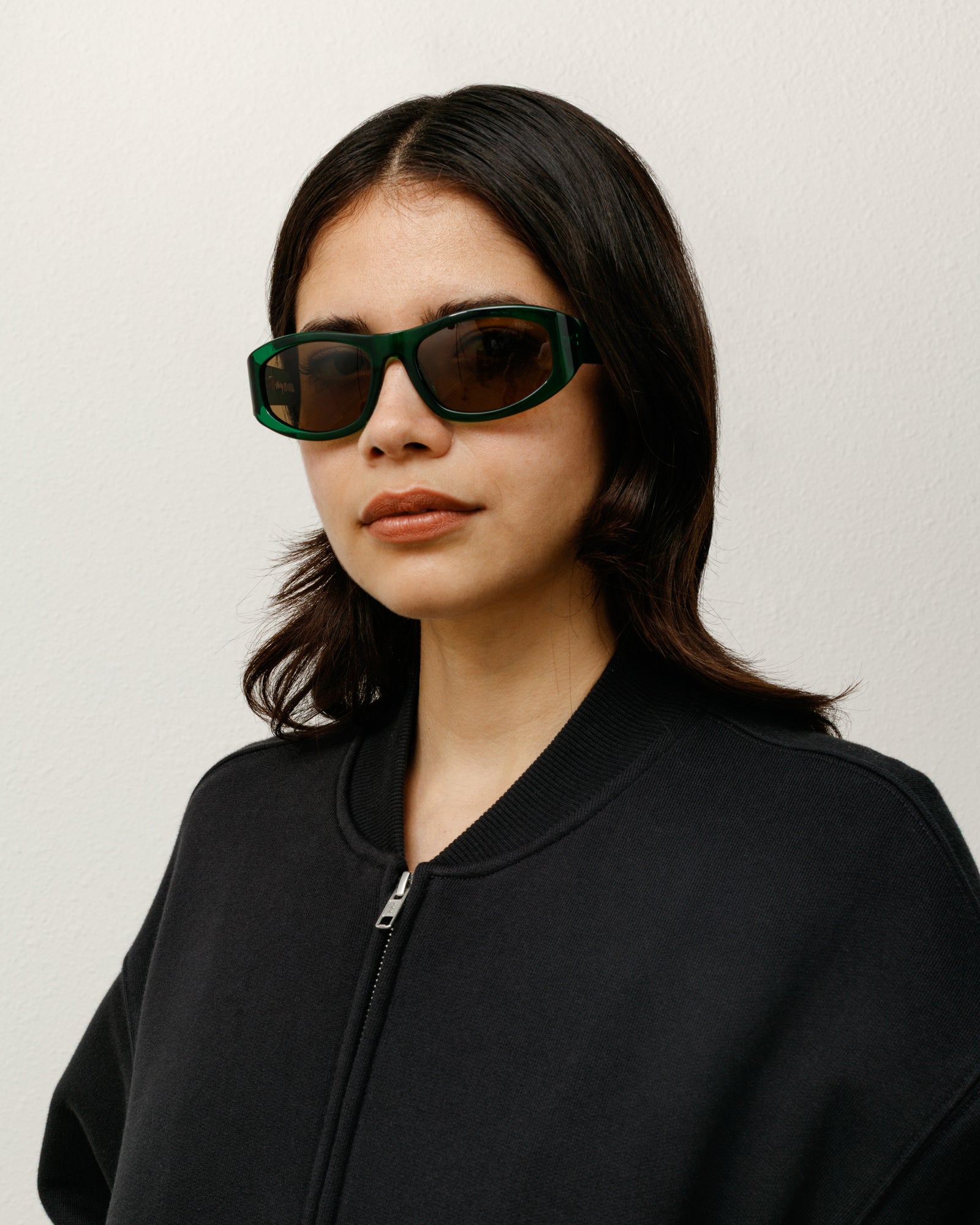 Landon Sunglasses Accessories In Emerald / Brown Lens