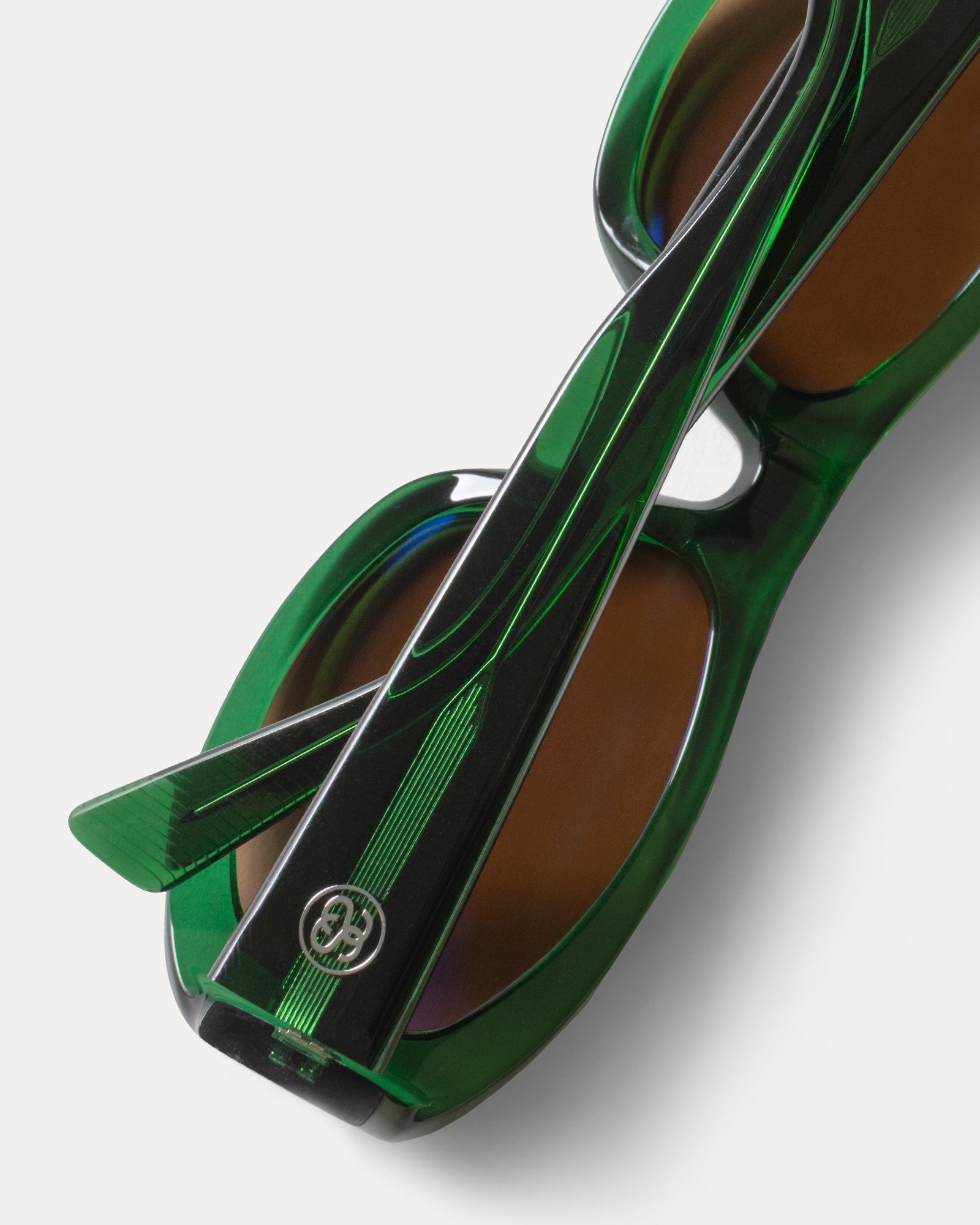 Landon Sunglasses Accessories In Emerald / Brown Lens