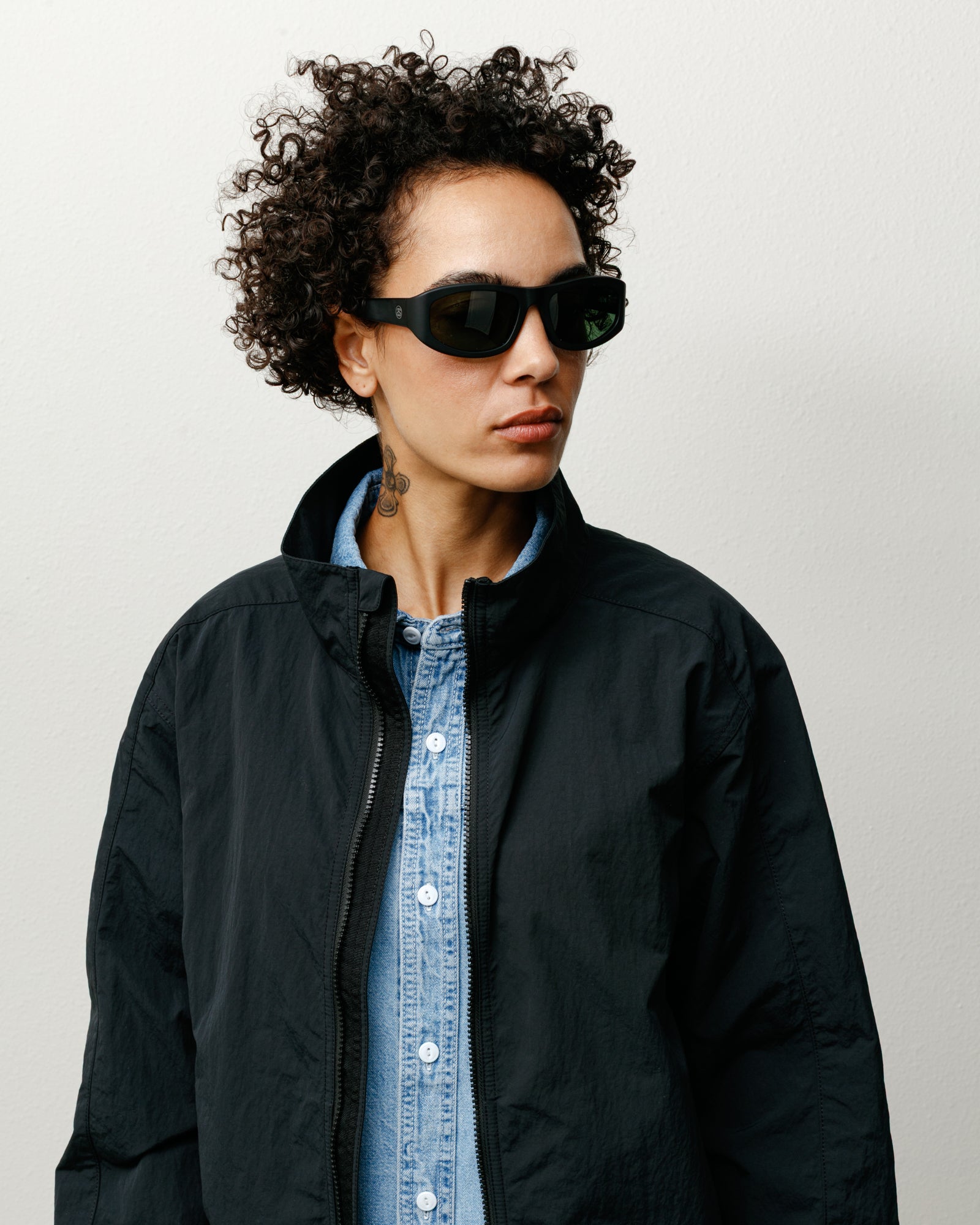 Landon Sunglasses – Matte Black/Green Lens | Eyegear | Stüssy Canada