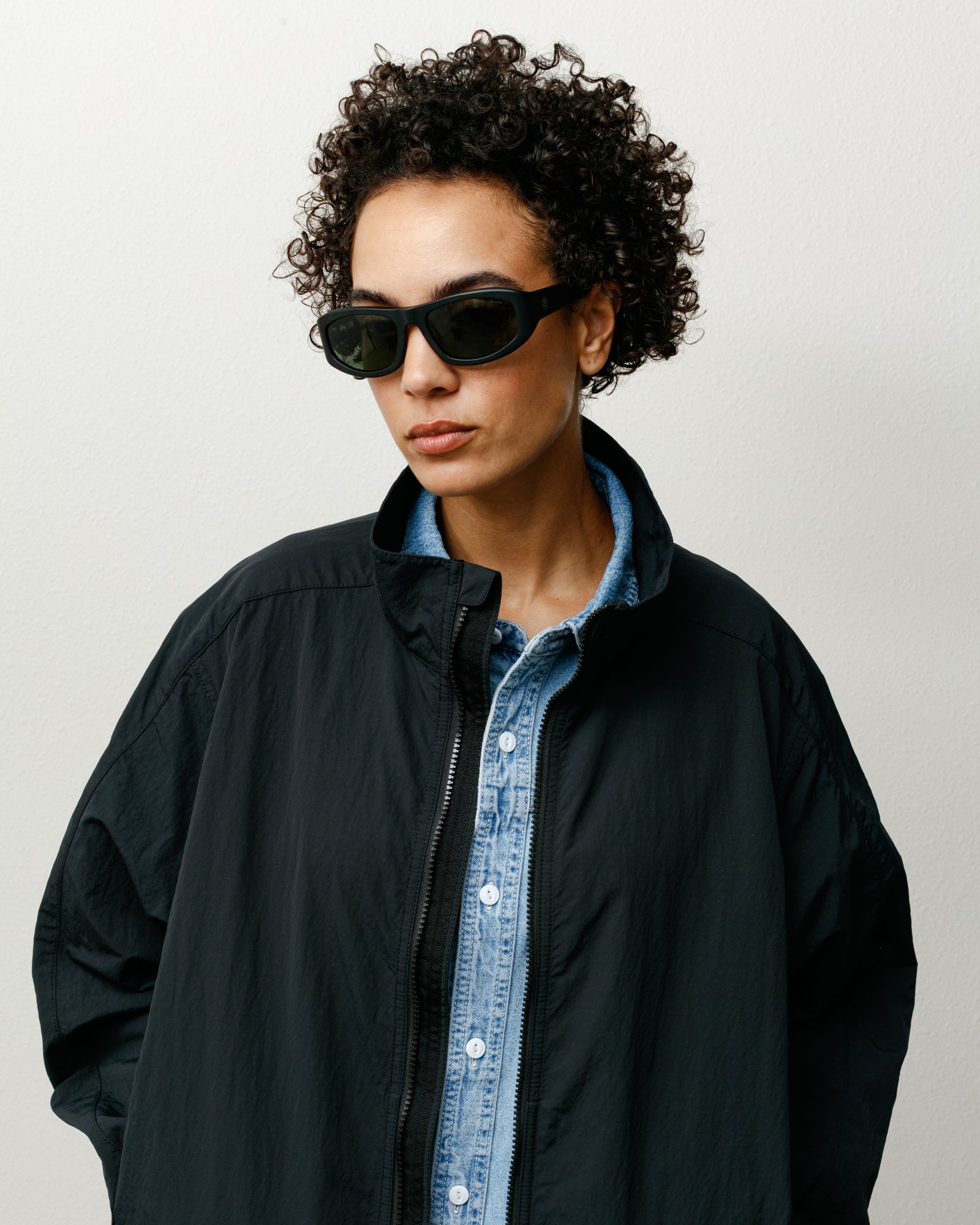 Landon Sunglasses – Matte Black/Green Lens | Eyegear | Stüssy Canada