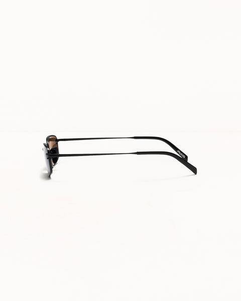 Simon Sunglasses Accessories In Matte Black/brown Lens