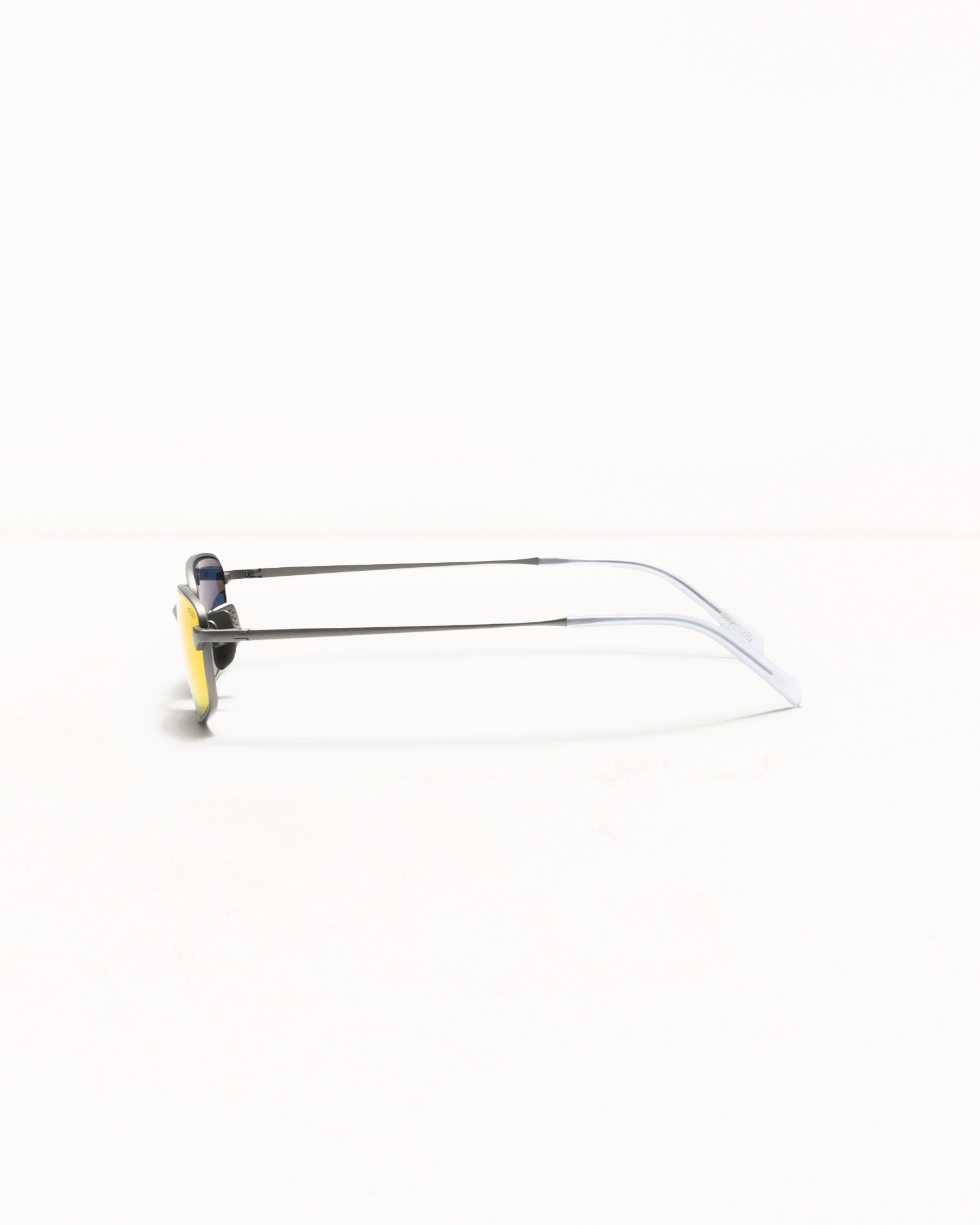 Simon Sunglasses Accessories In Matte Silver/sunflare Mirror