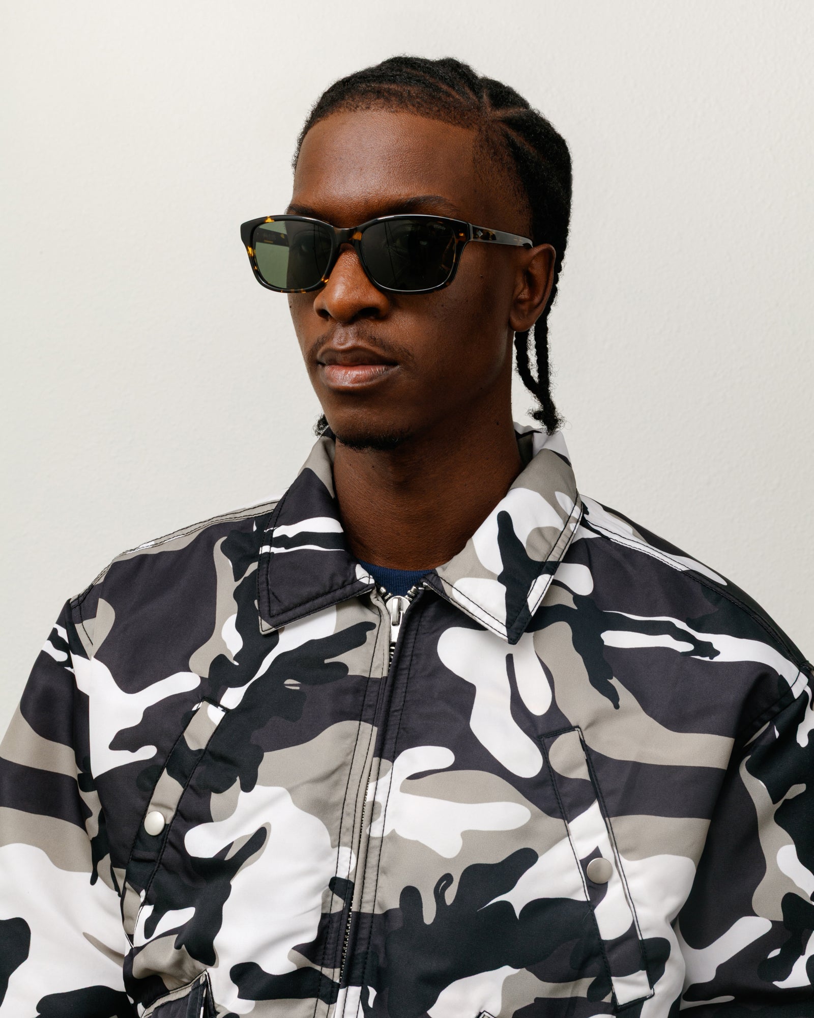 Alan Sunglasses Accessories In Olive Tortoise / Green Lens