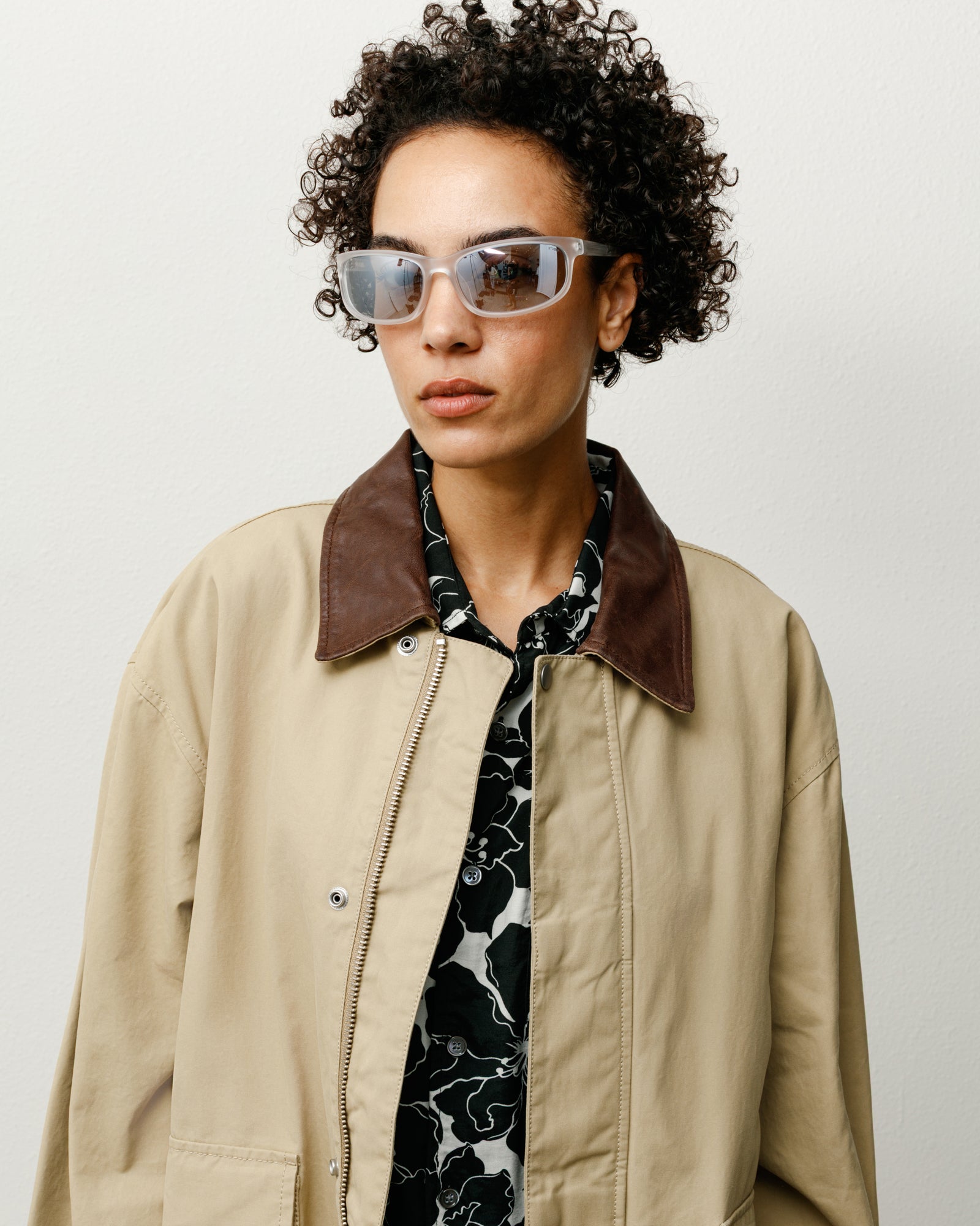 Julian Sunglasses – Frost Clear/Mirror Lens | Eyegear | Stüssy Canada