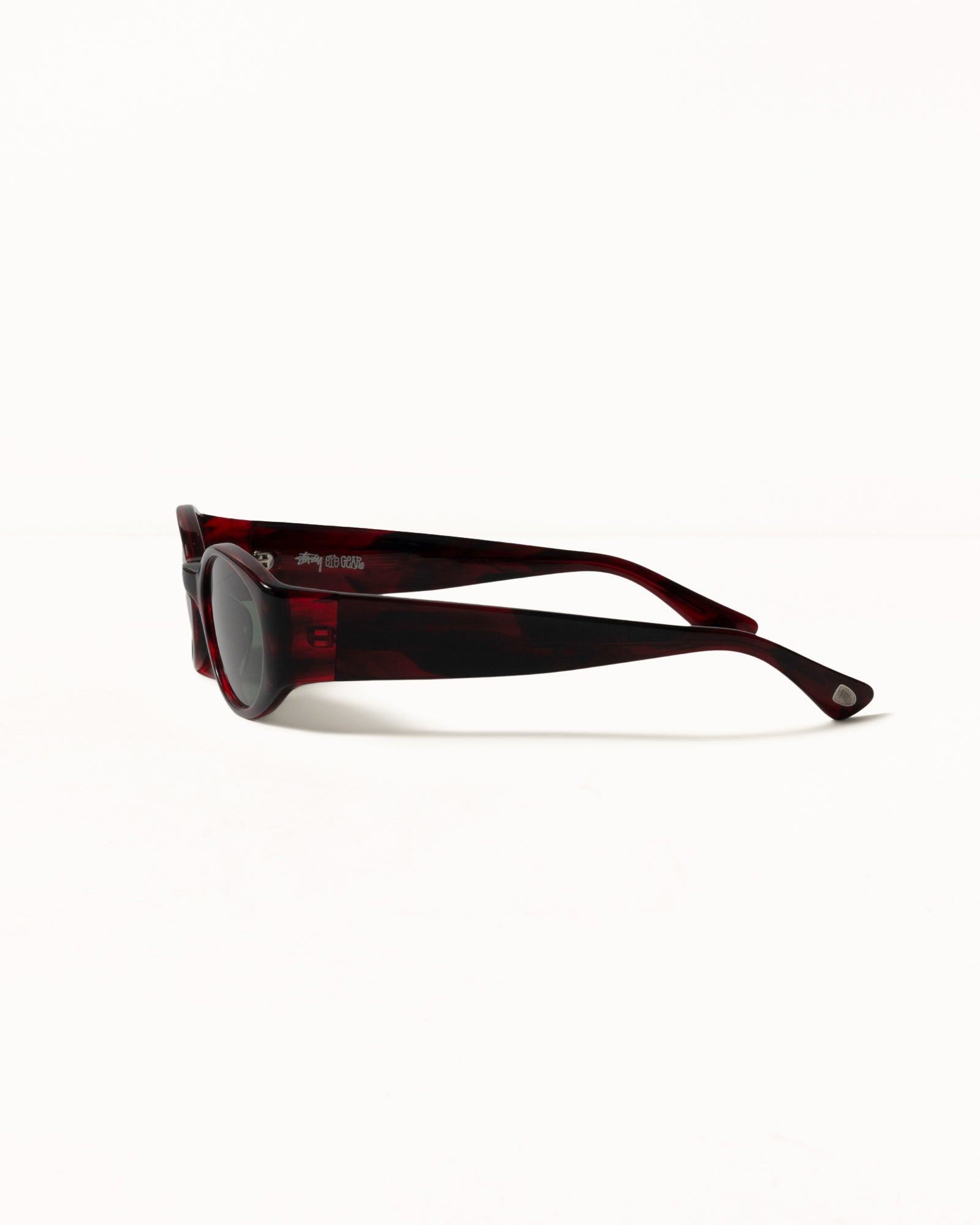 Luna Sunglasses – Dark Red / Green Lens | Accessories | Stüssy Canada