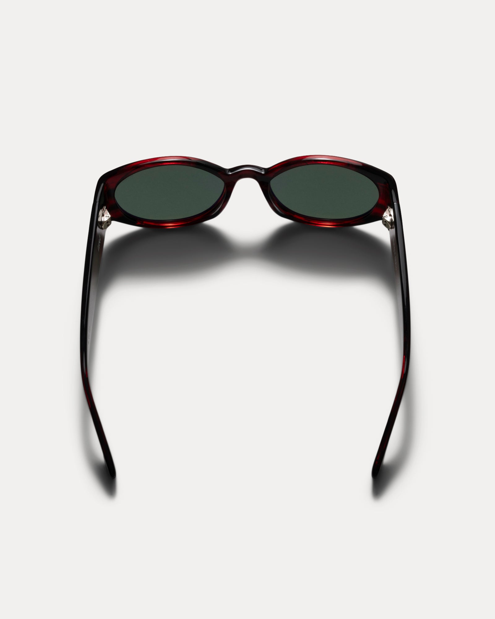 Luna Sunglasses Accessories In Dark Red / Green Lens