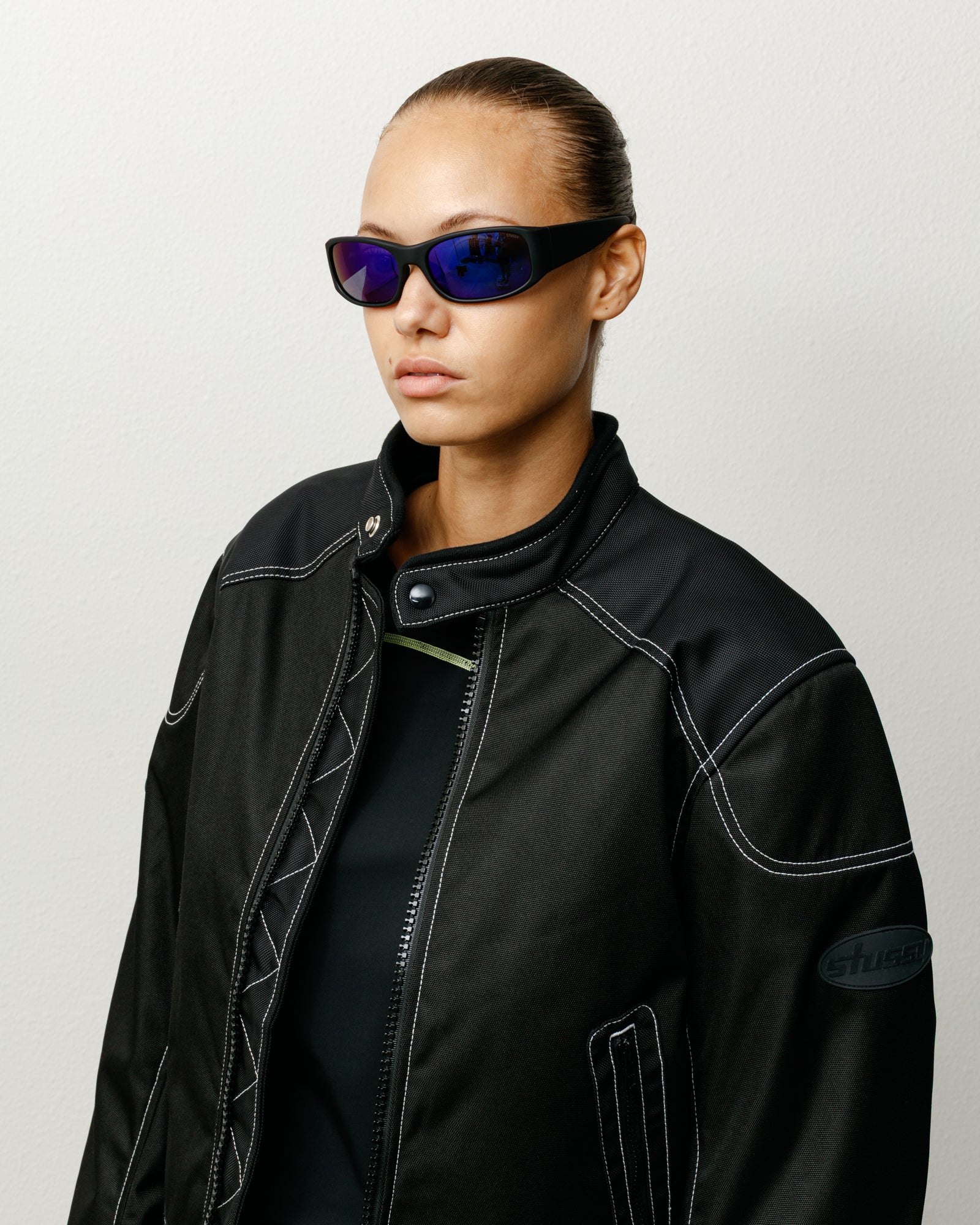 Mikey Polarized Sunglasses – Rubber Black/Polar Dark Blue Lens