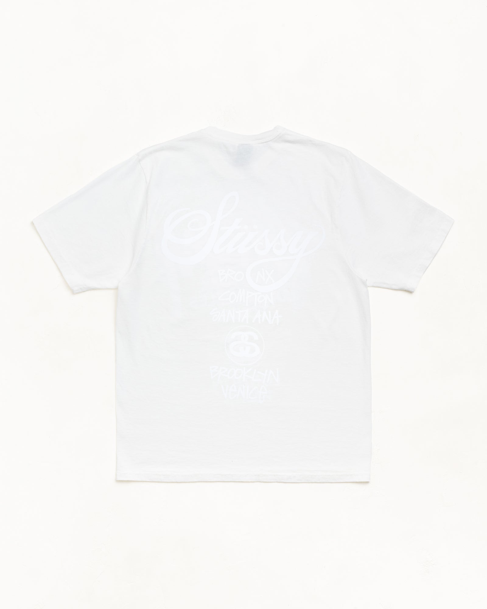 World Tour Pig. Dyed Tee Mens Short Sleeve In Natural
