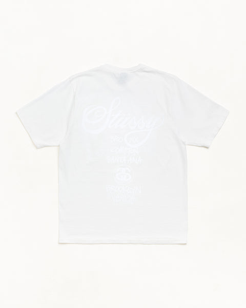 World Tour Pig. Dyed Tee Mens Short Sleeve In Natural