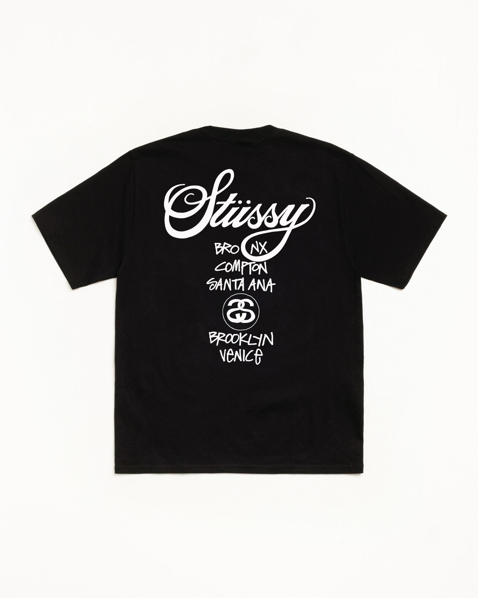 World Tour Tee – Black | Tees | Stüssy Canada