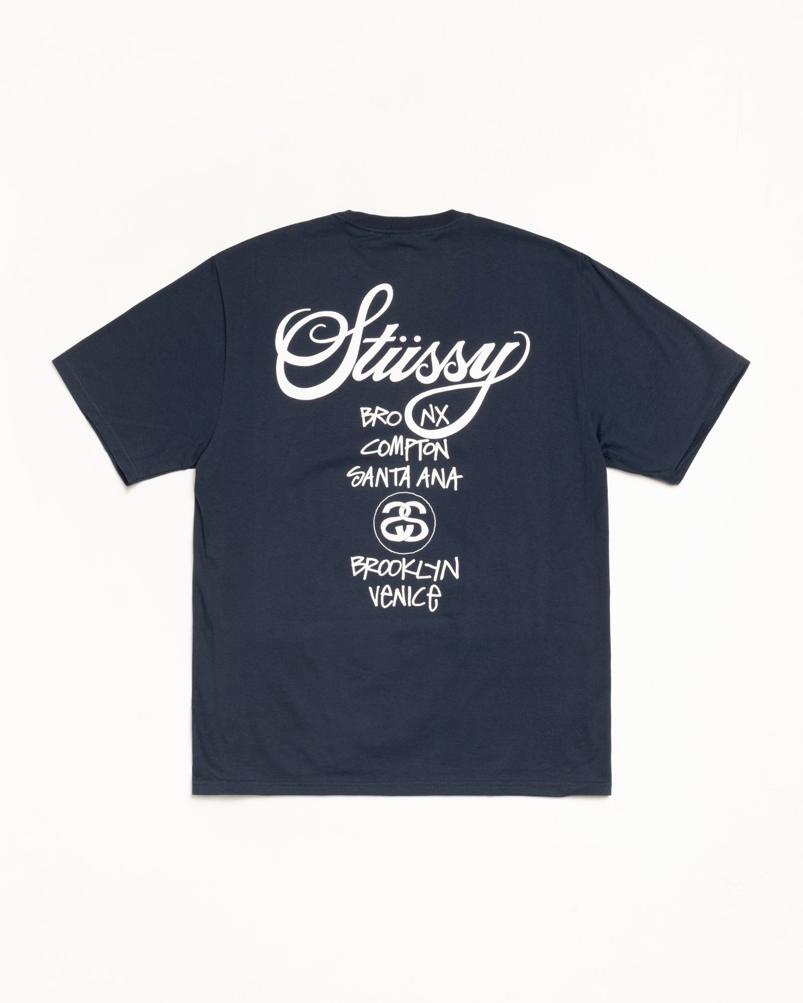 World Tour Tee – Navy | Tees | Stüssy Canada