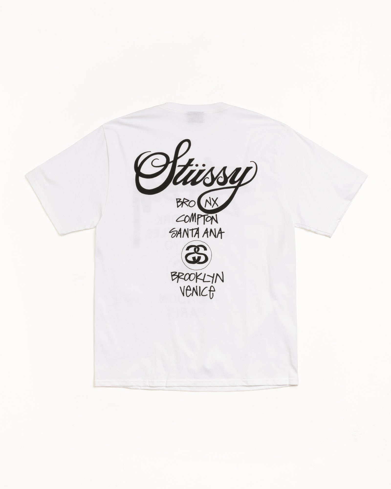 World Tour Tee – White | Tees | Stüssy Canada