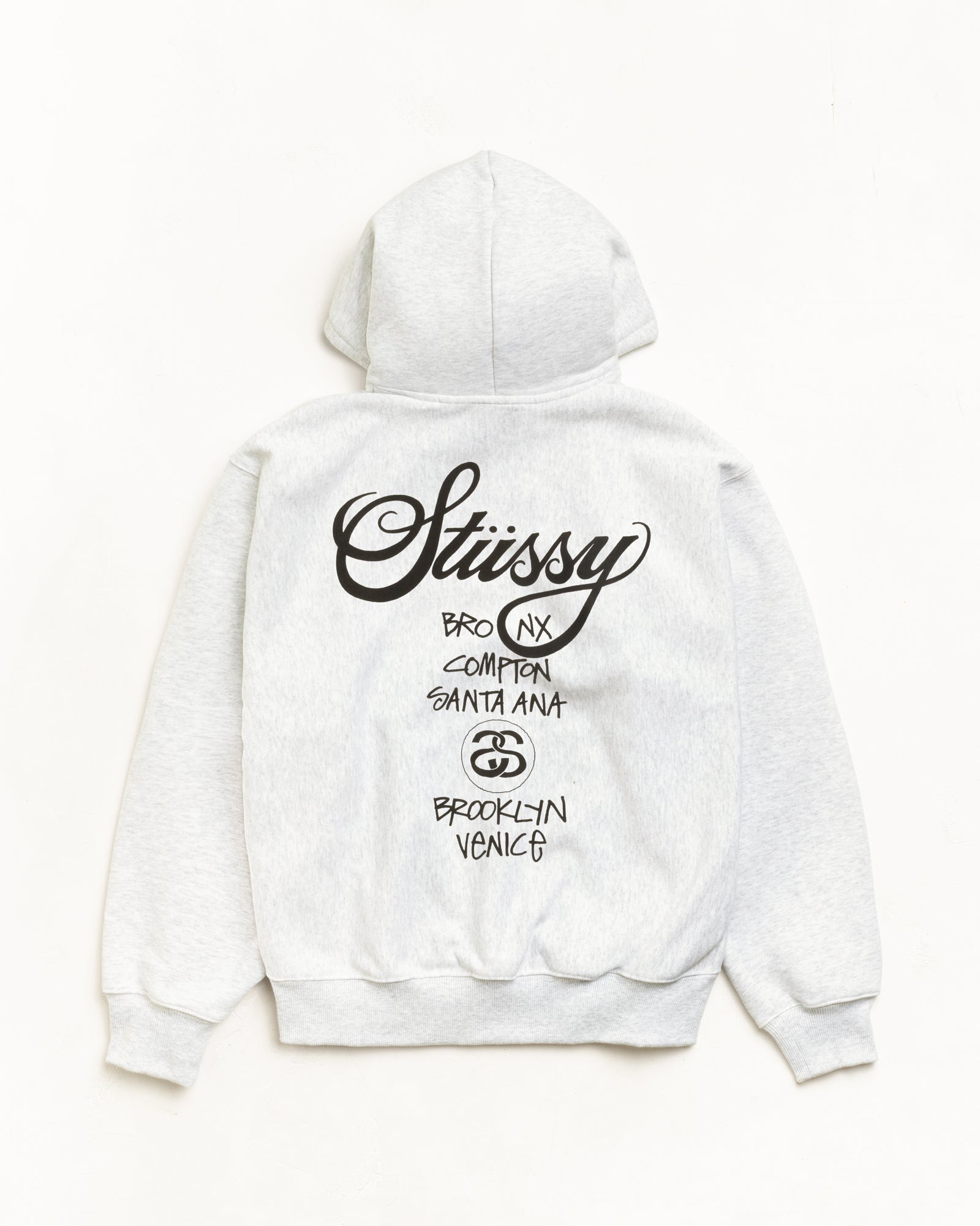 World Tour Hood Mens Long Sleeve In Ash Heather