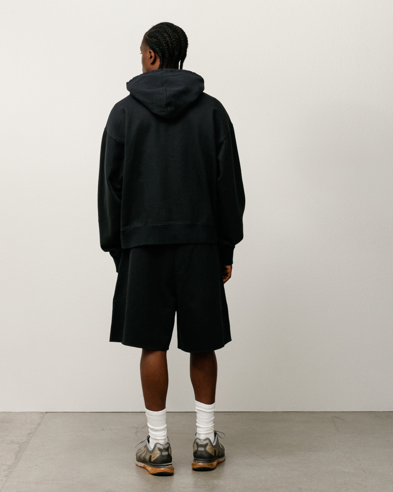 Stüssy & Nike Stone Washed Fleece Zip Hoodie – Black