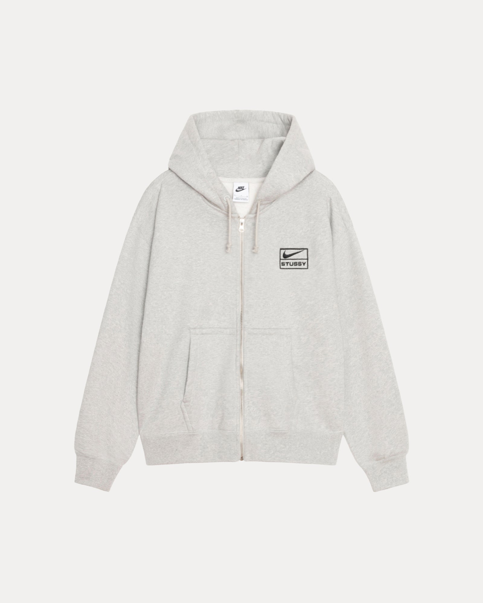 U Nrg F Fz Flc Hoodie Mens Long Sleeve In Grey Heather