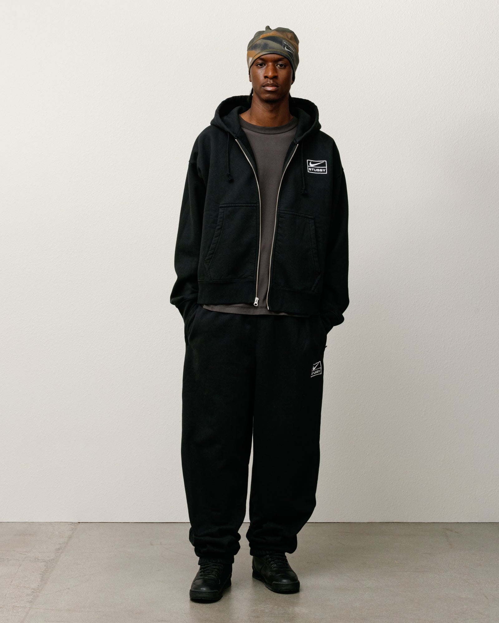U Nrg F Washed Flc Pant Mens Regular In Black