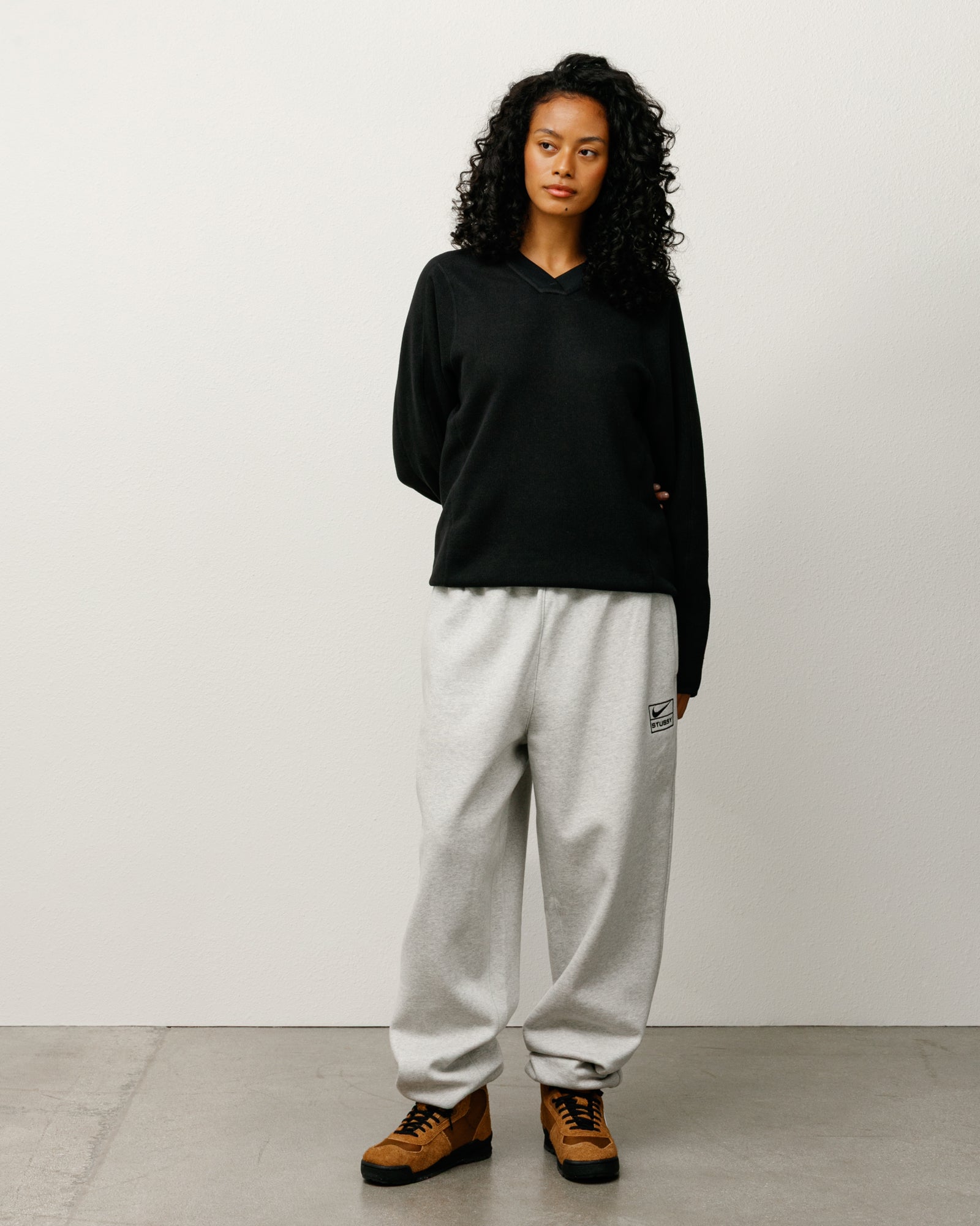 Stüssy & Nike Fleece Thermal – Black | Tops & Shirts