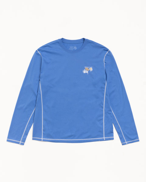 Stussy X Mhw Ls Tee Mens Long Sleeve In Artic Sky