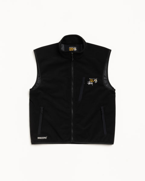 Windstopper Vest Mens Sleeveless In Black