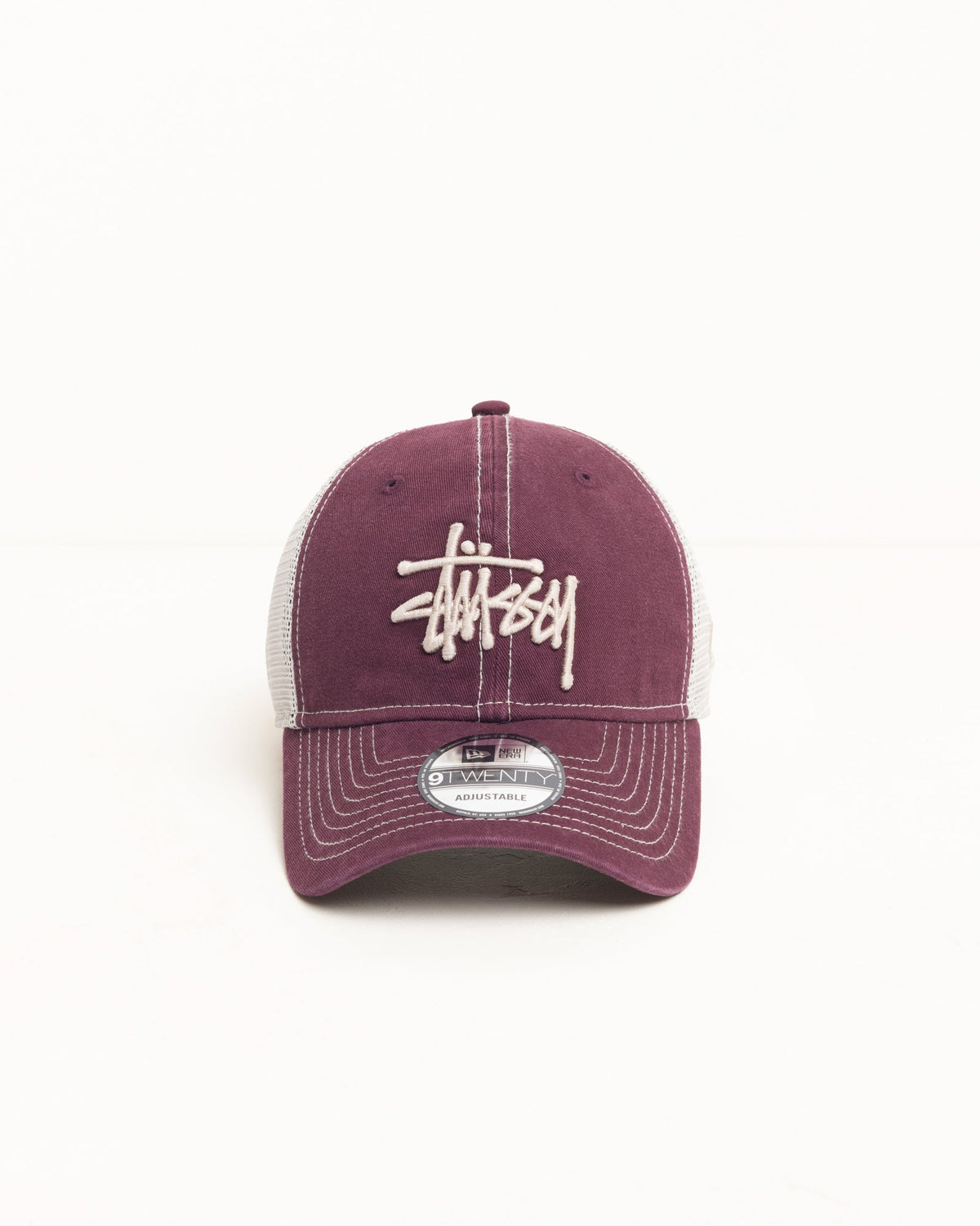 Washed Basic Trucker 9twenty Accessories In Maroon | hero:main:collection:new-arrivals,shirts,tops-shirts,all,tees,outerwear,denim,knits,accessories,sunglasses,hoodies,sweats,mens-hoodies-sweatshirts,shorts,pants,bottoms