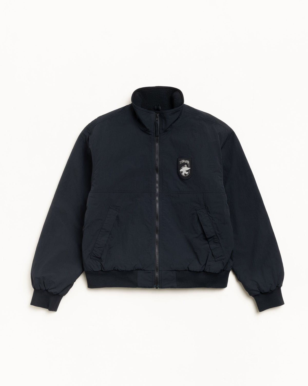 Polar Fleece Lined Jacket Mens Long Sleeve In Black | hero:main:collection:new-arrivals-b,new-arrivals-pre-su26,new-arrivals,shirts,tops-shirts,all,tees,outerwear,denim,knits,accessories,sunglasses,hoodies,sweats,mens-hoodies-sweatshirts,shorts,pants,bottoms